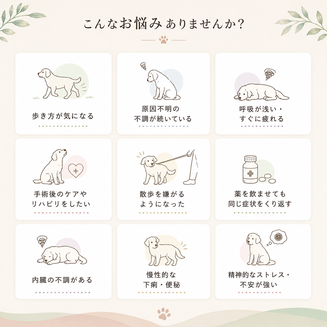 愛犬のお悩みチェック